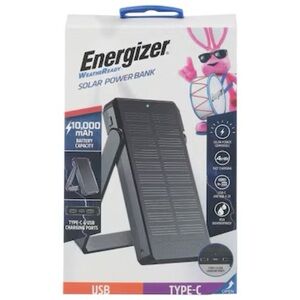 Energizer Solar Power Bank USB and Type C (NIB) Factory Sealed Unopened
